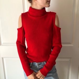 525 America Red turtleneck